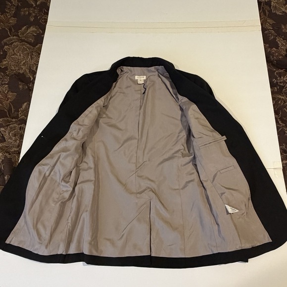 J Crew Wool Blend Blazer Jacket Petite 00P Black Classic Career Academia Capsule - Picture 7 of 14